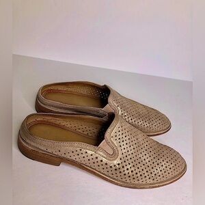 Trask Perforated Tan Loafers